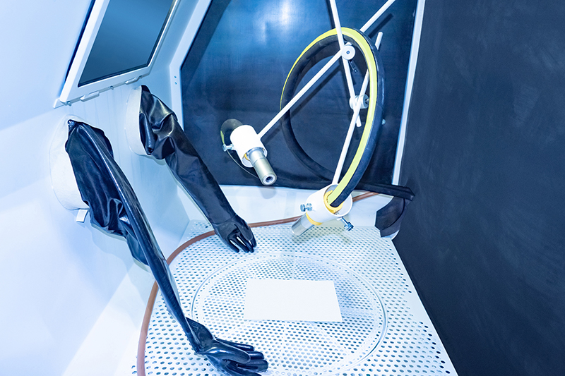 Sandblasting machine in Livonia, MI by The Deburring Company